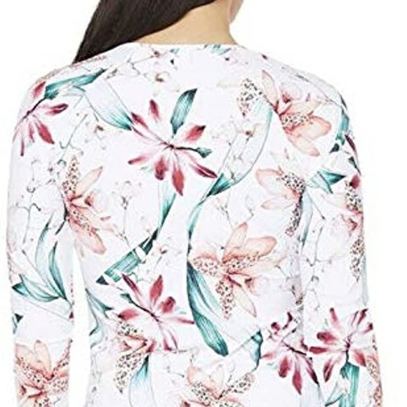 La Blanca Flyaway Orchid Rashguard Swimsuit Top - Picture 2 of 12